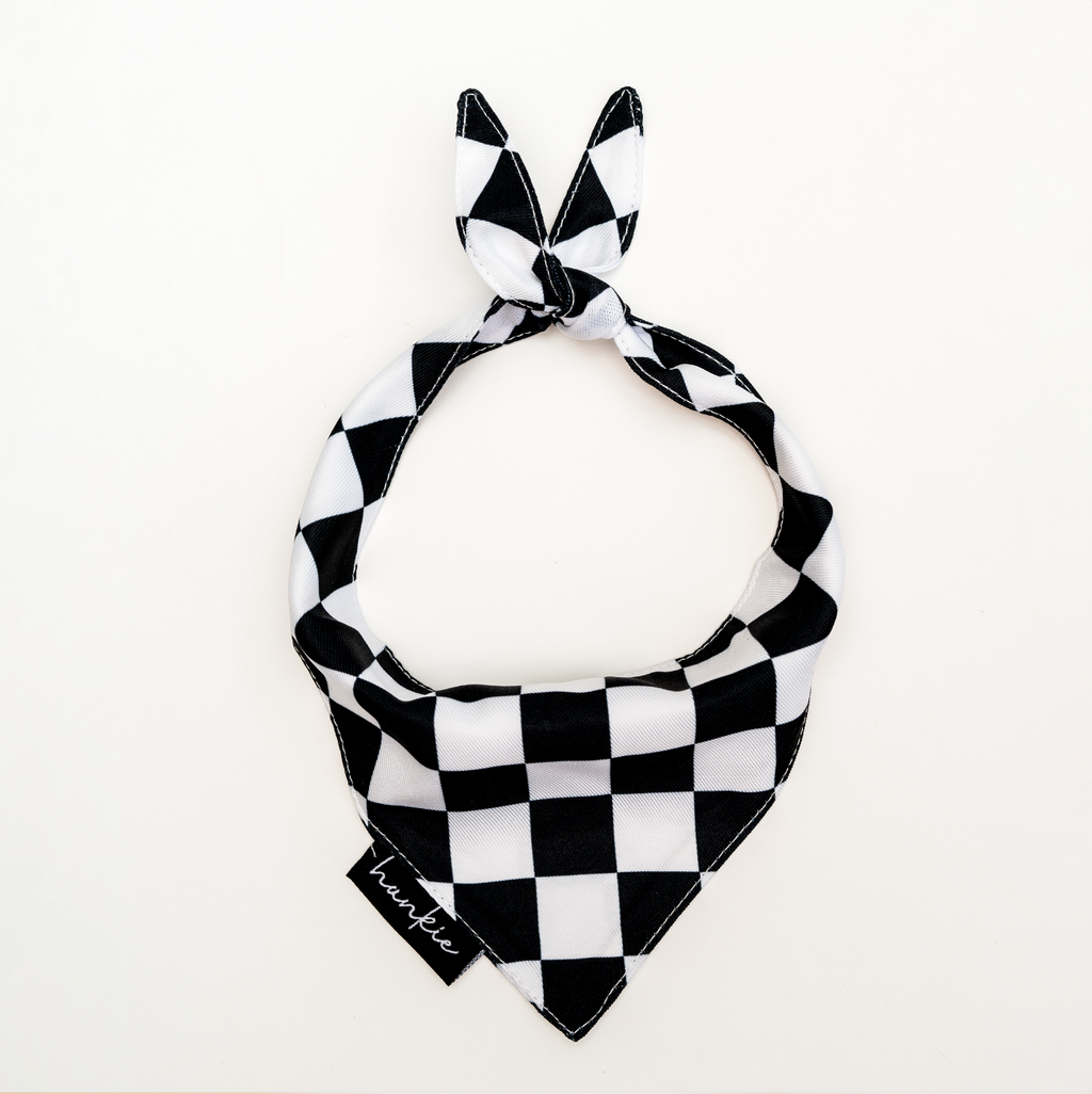 Checkmate Dog Bandana – Hankie Series